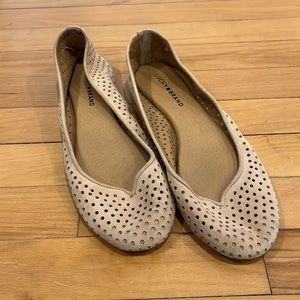 Lucky Brand nude flats size 10